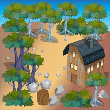 The Wood Illustration 'da Kabin