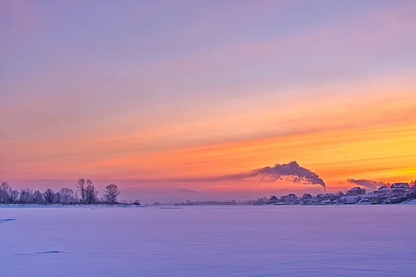 Paisagem inverno — Fotografia de Stock