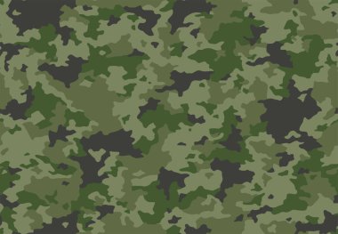 Kusursuz Ordu Kamuflaj Kalıbı Vektörü. Dekor ve Tekstil için askeri kamuflaj derisi. Tekstil kumaş baskı ve duvar kağıdı avlamak için ordu maskeleme tasarımı.