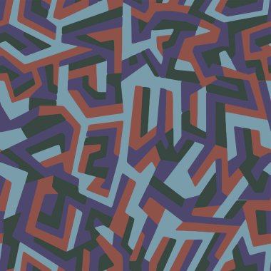 Kusursuz Geometrik Ordu Kamuflaj Model Vektörü. Dekor ve Tekstil için askeri kamuflaj derisi. Tekstil kumaş baskı ve duvar kağıdı avlamak için ordu maskeleme tasarımı.