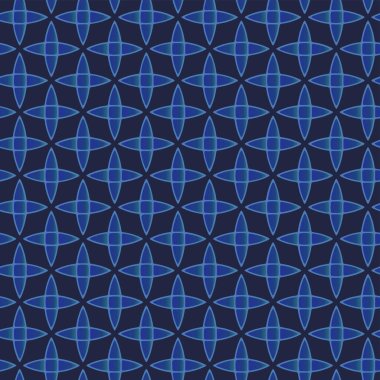 Kızlar, erkekler ve giysiler için kusursuz modern soyut vektör modeli. Geometrik şekiller, tekstil ve kumaş baskısı için duvar kağıdı. Moda tarzı siyah ve mavi arkaplan dokusu.