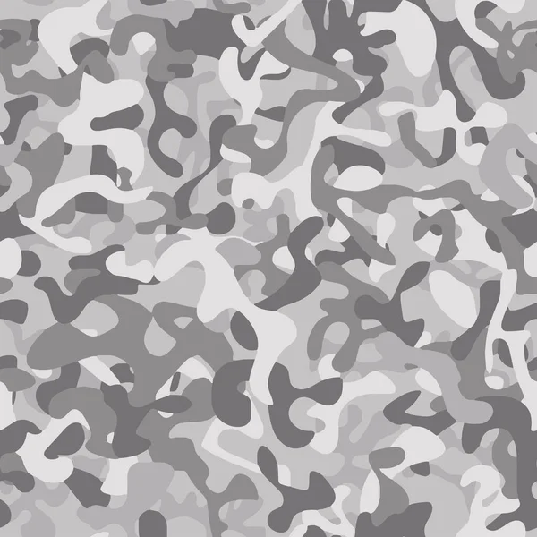 Vector Patrón Piel Camuflaje Militar Invierno Sin Costuras Completo Para — Archivo Imágenes Vectoriales