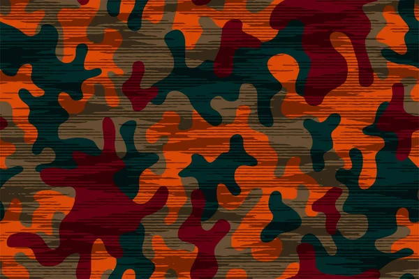 Full Seamless Halftone Modern Line Camouflage Pattern Decor Textile Camo — Stock Vector