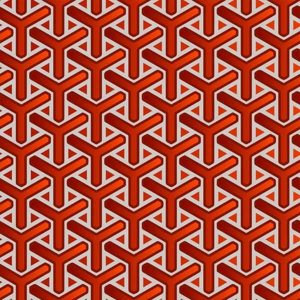 Pełny Bezszwowy Abstrakcyjny Wektor Geometryczny Dla Skóry Dekoracyjnej Tekstylnej Czerwony — Wektor stockowy