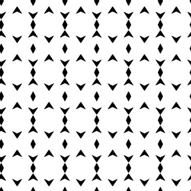 Dekor ve tekstil için tam kusursuz modern geometrik ok deseni. Tekstil kumaş baskı ve duvar kağıdı için siyah ve beyaz oklar tasarlandı. Moda ve ev tasarımı için çok amaçlı model tasarımı