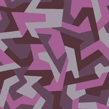 Dekor ve tekstil için tam kusursuz kamuflaj dokusu deri modeli vektörü. Moda kumaşı ve duvar kağıdı avlamak için ordu maskeleme tasarımı. 