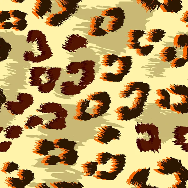 Plné Hladké Leopard Gepardí Kůže Vzor Zvířete Okrasný Design Pro — Stockový vektor