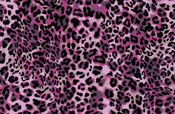 Modèle Complet Peau Animal Guépard Léopard Sans Couture Conception Rose — Image vectorielle