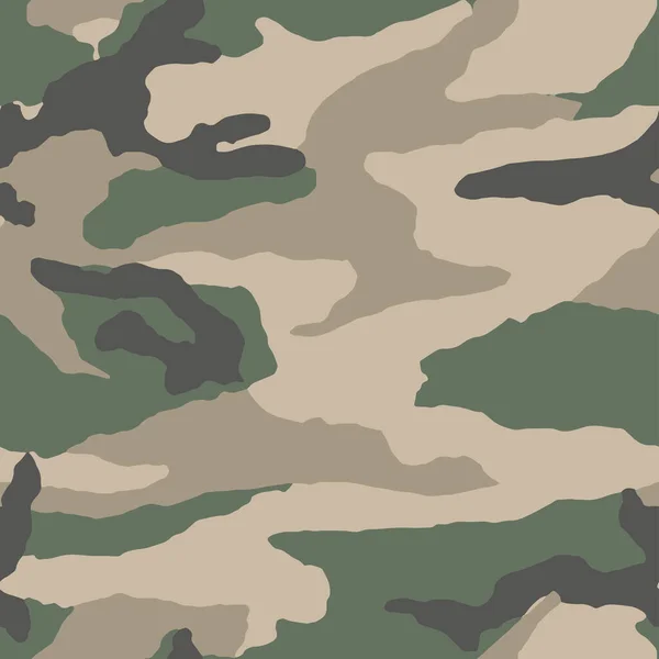 Vetor Padrão Pele Camuflagem Militar Abstrato Sem Costura Completo Para —  Vetores de Stock