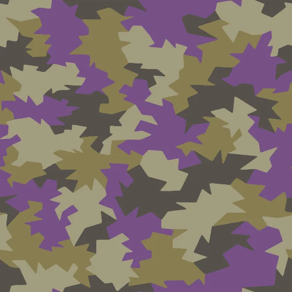 Fuld Sømløs Camouflage Tekstur Hud Mønster Vektor Indretning Tekstil Army – Stock-vektor