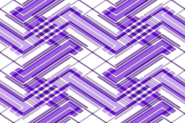 Полностью Бесшовный Современный Геометрический Текстурный Рисунок Декора Текстиля Фиолетовая Белая — стоковый вектор