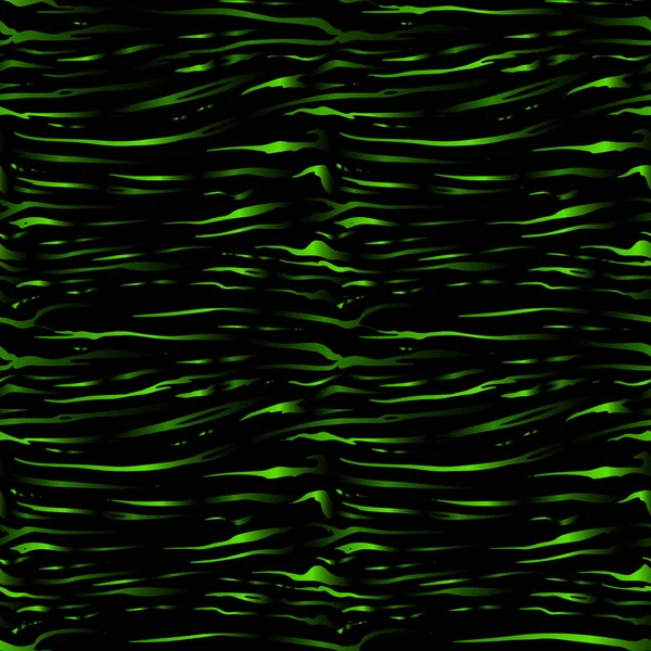 Повний Безшовний Тигр Зебра Смуги Тваринний Візерунок Шкіри Зелений Чорний — стоковий вектор