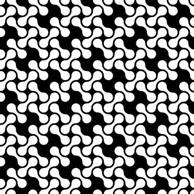 Dekor ve tekstil için kusursuz modern geometrik desen. Tekstil kumaş baskı ve duvar kâğıdı için siyah beyaz şekil. Moda ve ev tasarımı için soyut çok amaçlı model tasarımı