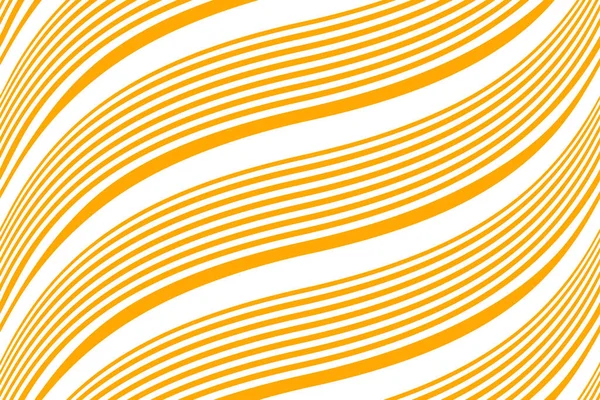 Dalga çizgileri vektörüyle tam kusursuz arkaplan. Dikey dalga çizgileri olan turuncu ve beyaz dokular. Moda ve dekor kumaş baskısı için dikey çizgiler tasarımı.