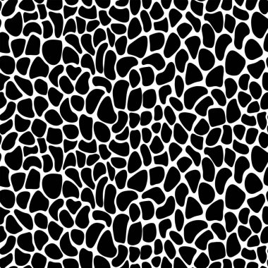 Dekorasyon için kusursuz siyah ve beyaz desenli vektör. Tekstil kumaş baskı ve duvar kağıdı için doku tasarımı. Moda ve ev tasarımı için.