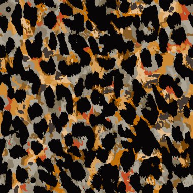 Kusursuz leopar çita hayvan derisi desenli. Tekstil kumaş baskısı için tasarım. Moda kullanımı için uygun.