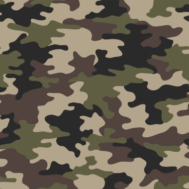 Askeri tekstil için tam kusursuz kamuflaj dokusu deri modeli vektörü. Ceket Pantolonu, Gömlek ve Şort için kullanılabilir. Kumaş baskısı ve duvar kağıdı avlamak için ordu kamuflaj tasarımı. 