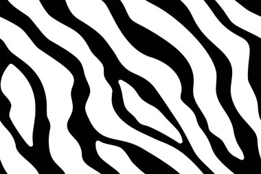 Zebra ve kaplan çizgileri için kusursuz duvar kâğıdı. Hayvan derisi desenli. Tekstil kumaş baskısı için siyah beyaz tasarım. Moda ve ev tasarımı uyuyor..
