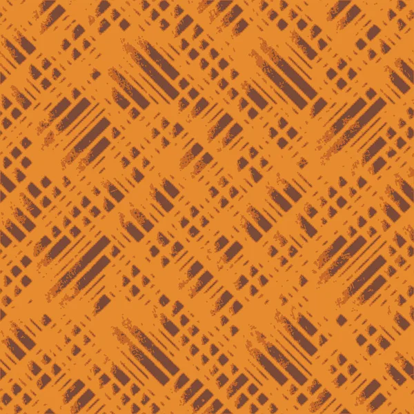 Voller Nahtloser Beschädigter Monochromer Mustervektor Für Die Dekoration Orange Textur — Stockvektor