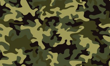Askeri tekstil için tam kusursuz kamuflaj dokusu deri modeli vektörü. Ceket Pantolonu, Gömlek ve Şort için kullanılabilir. Kumaş baskısı ve duvar kağıdı avlamak için ordu kamuflaj tasarımı. 