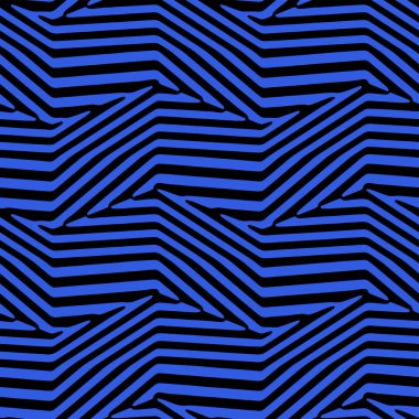 Tam Kusursuz Geometrik Zigzag Dekoratif Doku Şablonu. Monokrom Vektör. Elbise Kumaşı Parmak izi. Tekstil ve Ev Dekorasyonu için Tasarım. 