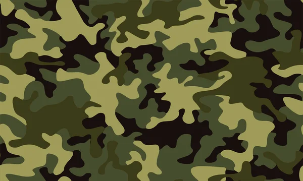 Full Seamless Camouflage Texture Skin Pattern Vector Military Textile Usable — Stock Vector