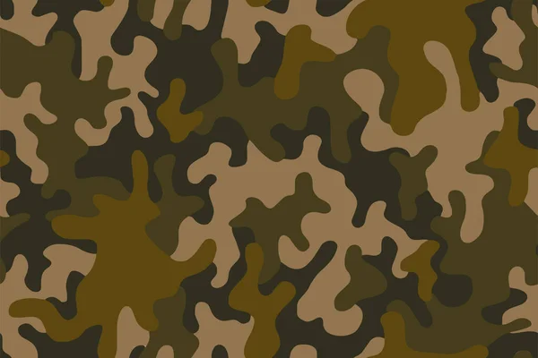 Full Seamless Camouflage Texture Skin Pattern Vector Military Textile Usable — Stock Vector