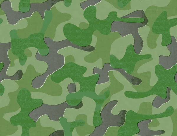 Pelle Militare Camouflage Completa Senza Cuciture Mezzo Tono Tratteggiata Vettore — Vettoriale Stock