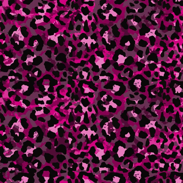 Modello Pelle Animale Leopardo Ghepardo Senza Cuciture Design Stampa Tessuti — Vettoriale Stock