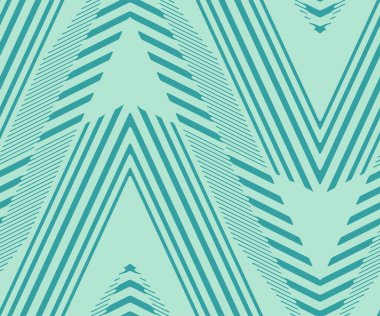 Tam Kusursuz Zigzag Kumaş Parmak İzi. Dikey Çizgiler Mavi Doku Vektörü. Tekstil ve Ev Dekorasyonu.