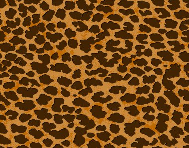 Kusursuz leopar çita desenli hayvan derisi desenli. Kahverengi tekstil kumaş izi. Moda için uygun. Vektör illüstrasyonu.