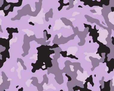Dekor ve tekstil için kusursuz pembe kamuflaj desenli desen vektörü. Deri kumaşı ve duvar kağıdı için ordu maskeleme tasarımı. 
