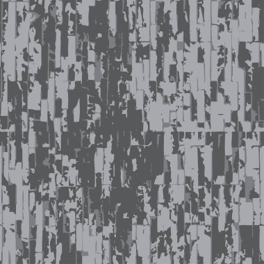 Kusursuz siyah beyaz gri mozaik şablon. Kentsel beton hissiyle yüksek kontrast blok baskı arka planı. Modern duvar kağıdı, giysi ve posterler için tek renkli doku..