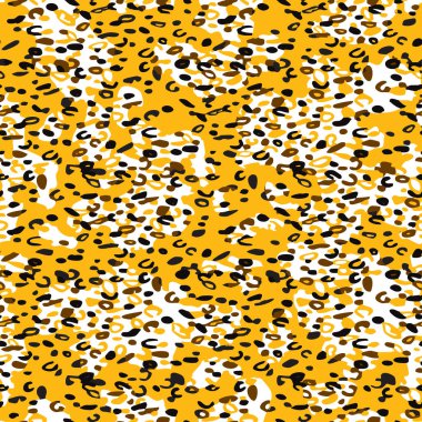 Kalın benekli, kusursuz altın leopar derisi desenli. Moda kumaşı ve dekoru için doğal kapak baskısı. Lüks stil hayvan arka planı.