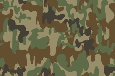 Ordunun askeri baskı geçmişi için kusursuz klasik orman kamuflaj modeli. Yumuşak kesim şekilleri güçlü bir kamuflaj oluşturur. Ceketler, gömlekler, pantolonlar ve teçhizatlar için mükemmel. Temizleme vektörü.