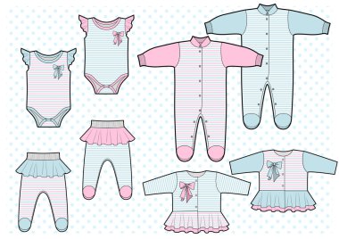 Çocuk Giyim Teknik çizimi