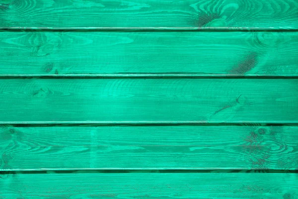 Natural Wooden Planked Background Painted Mint Color — Stock Photo, Image