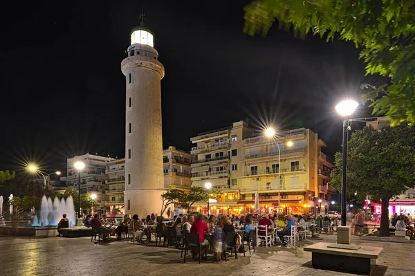 Le phare et la place principale d'Alexandroupolis en Grèce — Photo