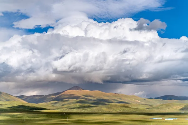 Beautiful Scenery View Tibetan Meadow Hills Sertar China — Stock Photo, Image