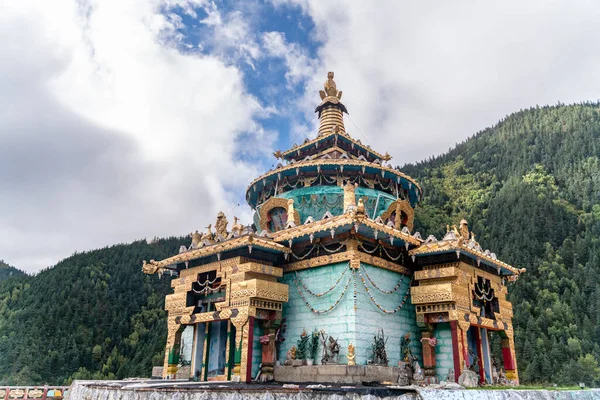 香格里拉传统佛寺 贵华寺的奇观 — 图库照片