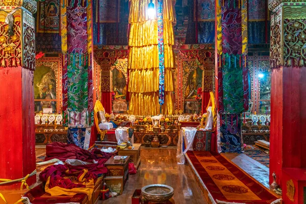 Der Blick Den Alten Buddhistischen Tempel Auf Tibet — Stockfoto