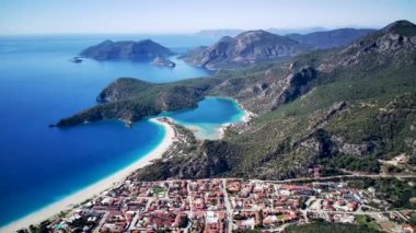 İzleme yolları arasında doğal parka inanılmaz yüksek açı manzarası: Güney Türkiye, Antalya ve Mugla 'da 