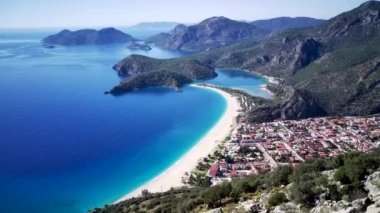 İzleme yolları arasında doğal parka inanılmaz yüksek açı manzarası: Güney Türkiye, Antalya ve Mugla 'da 