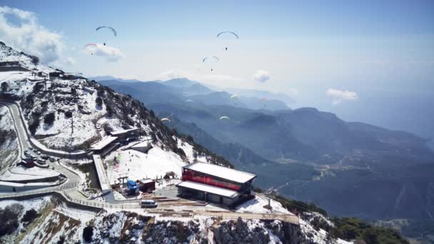 Incredibile Alto Angolo Vista Dall Alto Sul Parco Naturale Con — Video Stock