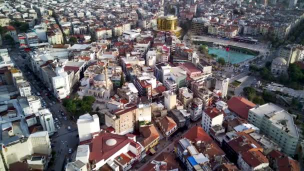 Flygfoto Huvudstaden Provinsen Aydin Aydin Stad Från Hög Punkt Drönare — Stockvideo