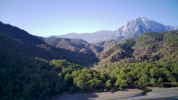 사이에 공원의 놀라운 각도의 Likya Yolu Antalya Mugla — 비디오