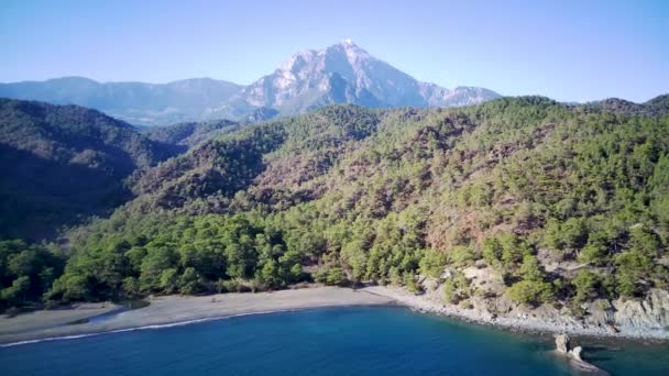 Incrível Vista Drone Alto Ângulo Parque Natural Entre Caminho Rastreamento — Vídeo de Stock