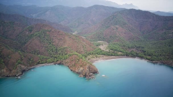 Menakjubkan Sudut Atas Drone Pandangan Pada Taman Alam Antara Jalur — Stok Video