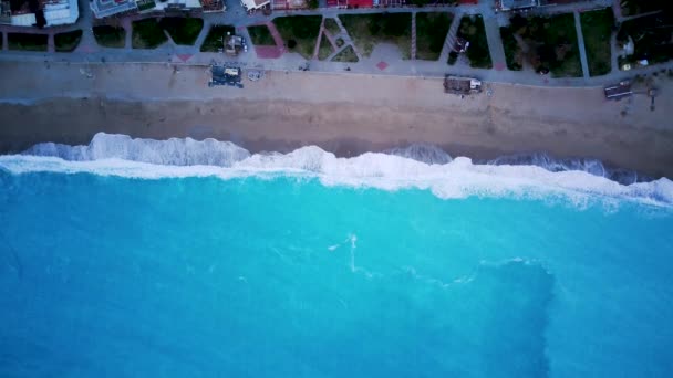 Vista Panorâmica Bonita Surpreendente Drone Parque Natural Oludeniz Lagoa Azul — Vídeo de Stock