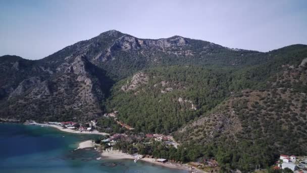 Incroyable Belle Vue Panoramique Depuis Drone Parc Naturel Oludeniz Lagune — Video